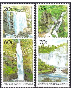 Papouasie-Nouvelle-Guinée, n° 605 à 608, collection timbres Océanie