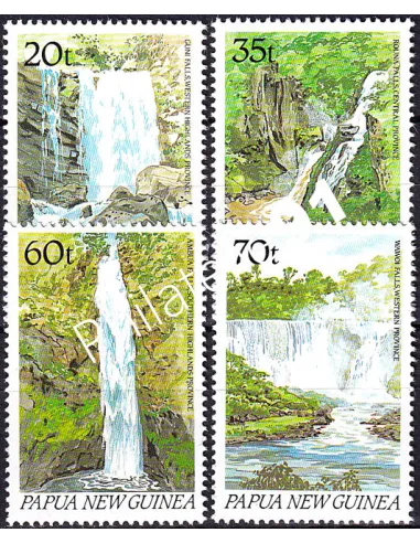 Papouasie-Nouvelle-Guinée, n° 605 à 608, collection timbres Océanie