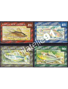 Papouasie-Nouvelle-Guinée, n° 686 à 689, collection timbres Océanie