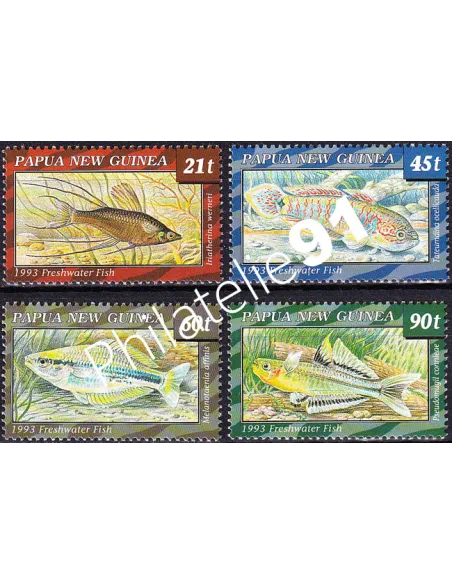 Papouasie-Nouvelle-Guinée, n° 686 à 689, collection timbres Océanie