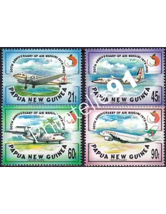 Papouasie-Nouvelle-Guinée, n° 690 à 693, collection timbres Océanie