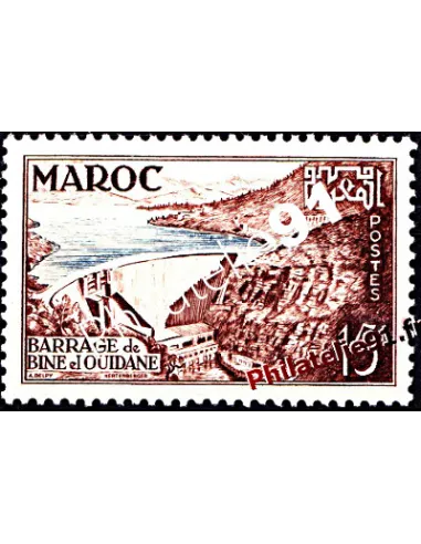 Timbre du Maroc n° 329. Barrage de Bine el Ouidane.
