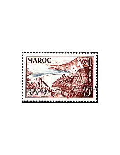 Timbre du Maroc n° 329. Barrage de Bine el Ouidane.