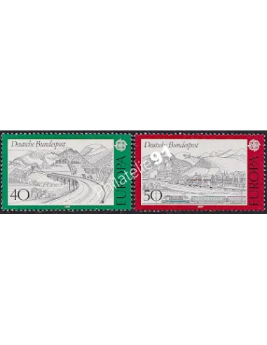 Timbres d'ALLEMAGNE n° 781-782, timbres EUROPA, Paysages, timbres d'Europe
