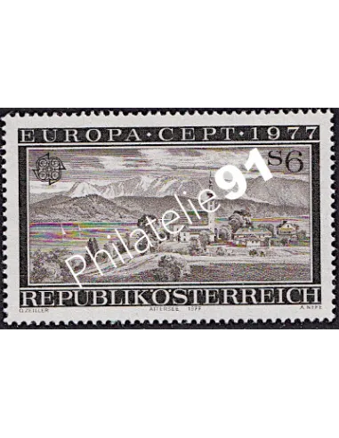 Timbres d'Autriche n° 1383, timbres EUROPA, Paysages, timbres d'Europe