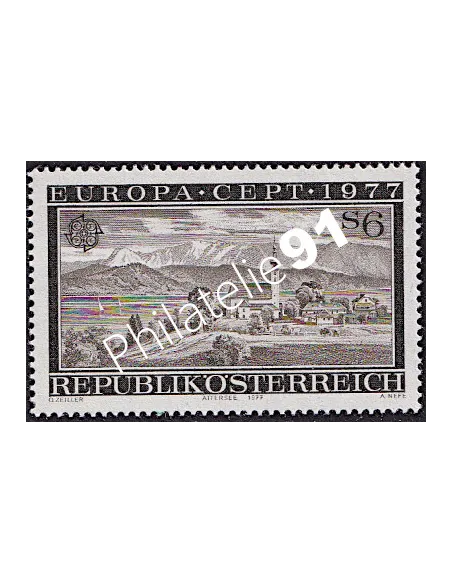 Timbres d'Autriche n° 1383, timbres EUROPA, Paysages, timbres d'Europe