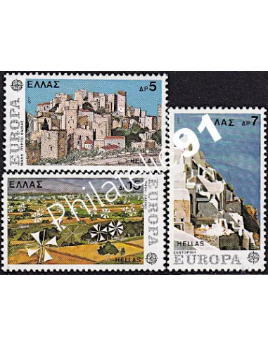 GRECE - n° 1242 à 1244, EUROPA 1977, collection de timbres d'Europe