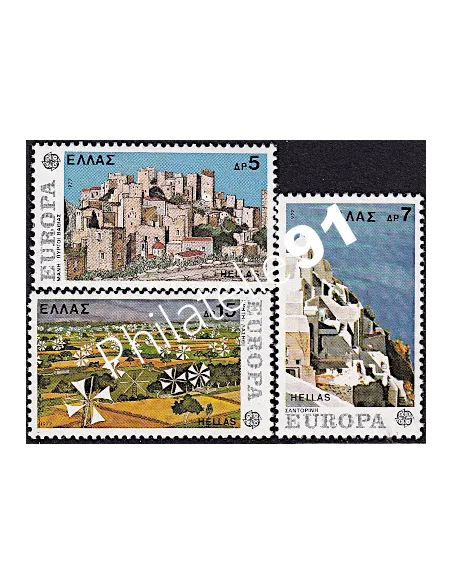 GRECE - n° 1242 à 1244, EUROPA 1977, collection de timbres d'Europe