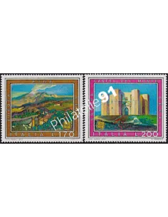 Timbres d'Italie n° 1299-1300, timbres EUROPA, Paysages, timbres d'Europe