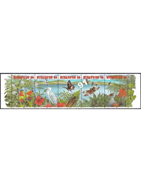 NIUAFO'OU, n° 193 à 197 neufs, en bande, collection timbres Océanie