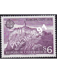 Timbres d'Autriche n° 1402,Timbres EUROPA,Monuments, timbres d'Europe