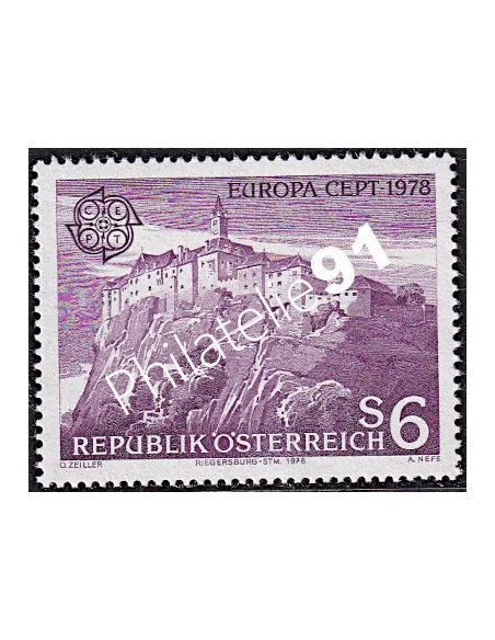Timbres d'Autriche n° 1402,Timbres EUROPA,Monuments, timbres d'Europe