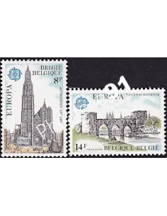 BELGIQUE - n° 1886 à 1887 - EUROPA 1978 - Monuments