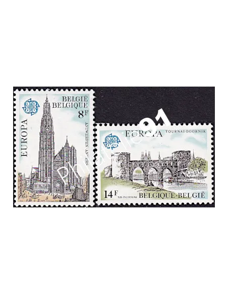 BELGIQUE - n° 1886 à 1887 - EUROPA 1978 - Monuments