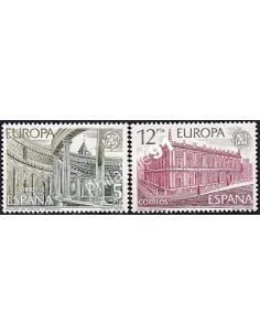Espagne n° 2119 - 2120, EUROPA 1978, Monuments, timbres d'Europe