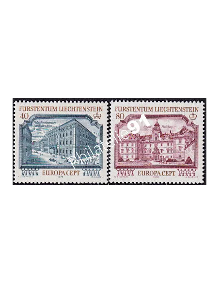 LIECHTENSTEIN - n°  639 à 640 - EUROPA - 1978 - Monuments