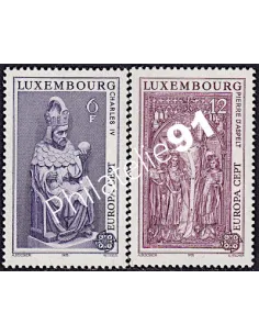 Luxembourg n° 917 à 918, Timbres EUROPA 1978, timbres d'Europe