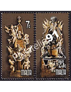 Timbres de Malte n° 564-565,Timbres EUROPA,Monuments, timbres d'Europe