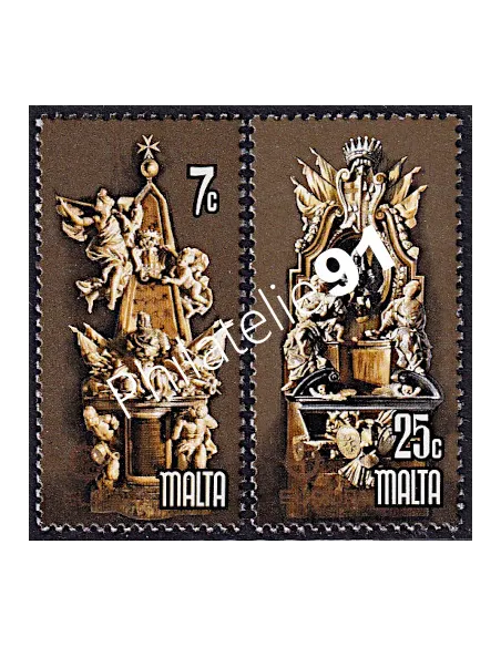 Timbres de Malte n° 564-565,Timbres EUROPA,Monuments, timbres d'Europe