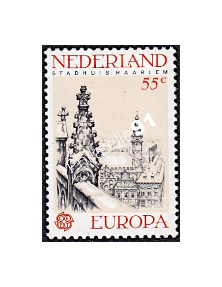 Pays-Bas n° 1091,Timbres EUROPA 1978, Monuments, timbres d'Europe