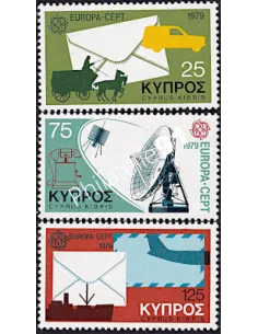 Chypre n° 496-498, EUROPA 1979, Histoire postale, timbres d'europe