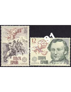 Espagne n° 2166-2167, EUROPA 1979, Histoire postale, timbres d'europe