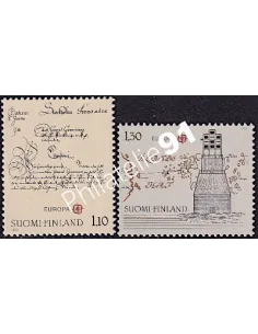 Finlande n°806-807, EUROPA 1979, Histoire postale, timbres d'europe