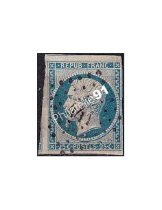 Timbre Classique n° 10 non dentelé oblitéré, Timbres France