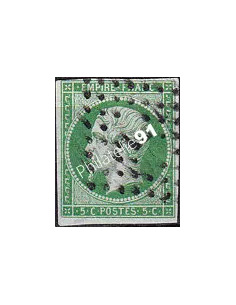 Timbre Classique n° 12b non dentelé oblitéré, signé, timbres France