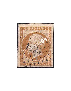 Timbre Classique n° 13A non dentelé oblitéré, timbres France