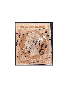 Timbre Classique n° 13B non dentelé oblitéré, timbres France