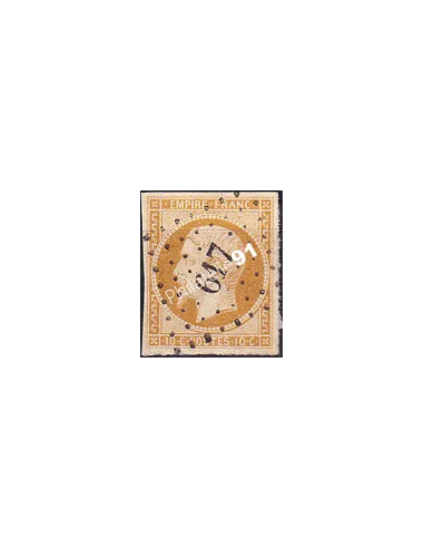 Timbre Classique n° 13B non dentelé oblitéré, timbres France