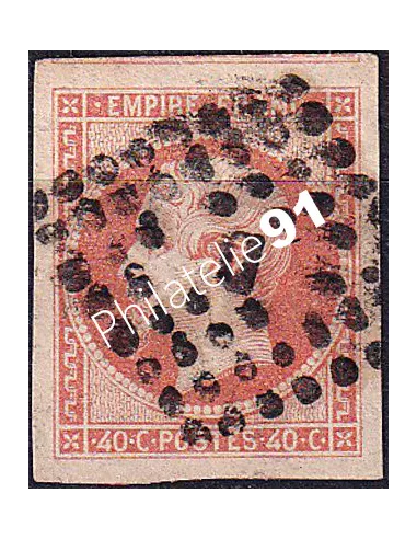Timbre Classique n° 16 ND, oblitération de Paris, timbres France