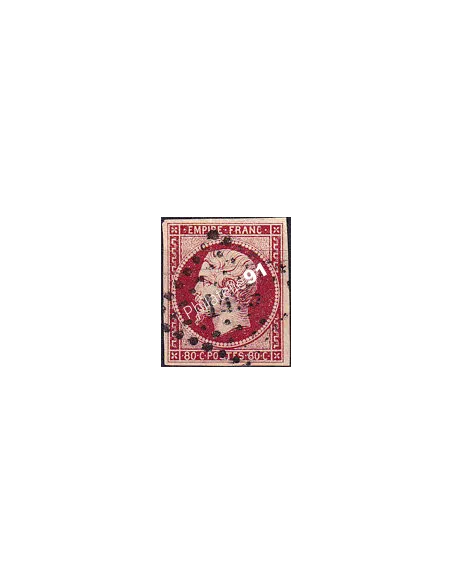 Timbre Classique n° 17A non dentelé oblitéré, timbres France