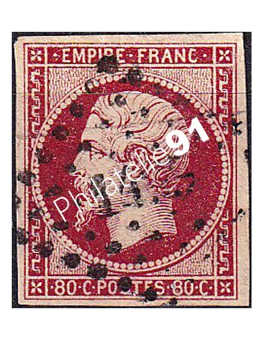 Timbre Classique n° 17A non dentelé oblitéré, timbres France