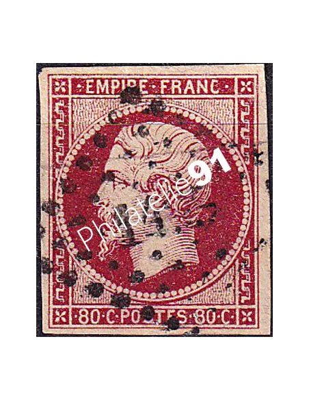 Timbre Classique n° 17A non dentelé oblitéré, timbres France