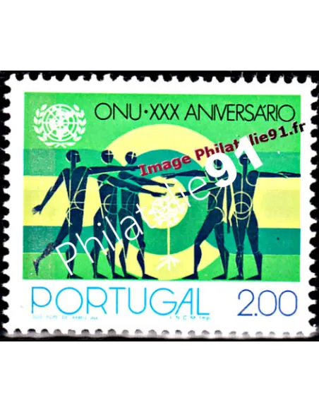 Timbre du Portugal n° 1268a. Nations Unies