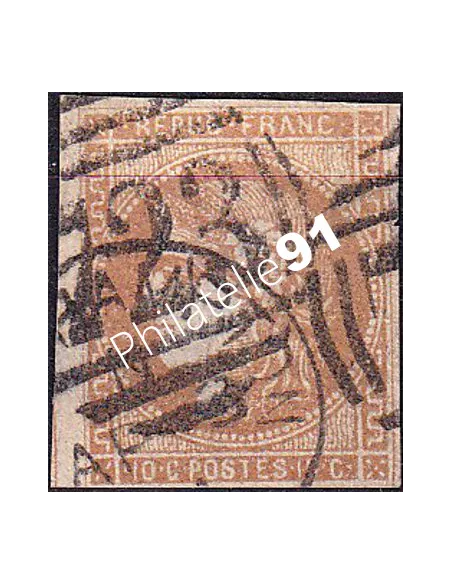 Timbre Classique n° 43Bd non dentelé oblitéré, timbres France