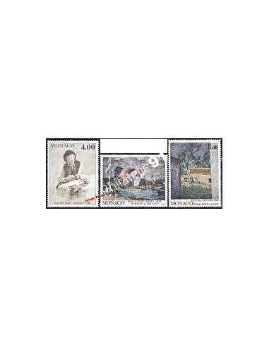 MONACO - n° 1693 à 1695 - Peintres célèbres
