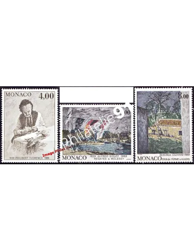 MONACO - n° 1693 à 1695 - Peintres célèbres