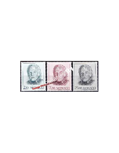 MONACO n° 1705 à 1707, S.A.S. Rainier III, collection timbres Monaco