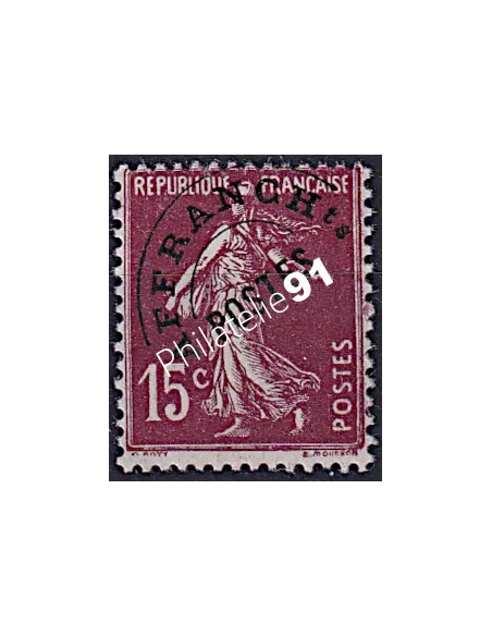 Timbre Préoblitéré n° 53a, Collection timbres France
