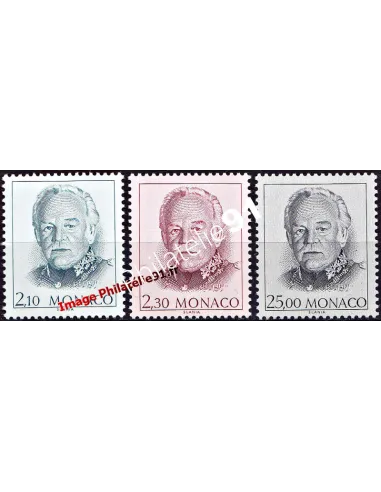 MONACO n° 1705 à 1707, S.A.S. Rainier III, collection timbres Monaco