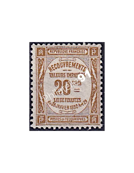 Timbre-taxe n° 45 neuf, collection timbres France