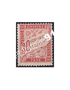 Timbre Taxe n° 34 oblitéré, collection timbres France
