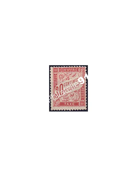 Timbre Taxe n° 34 oblitéré, collection timbres France