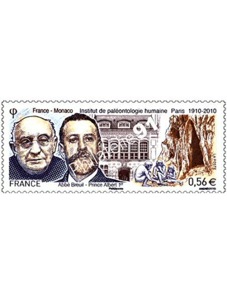 Timbre n° 4456 - Centenaire de l'Institut de paléontologie humai