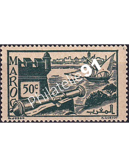 MAROC, n° 226 charnière, collection timbres colonies françaises