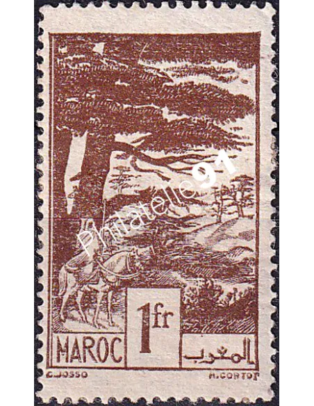 MAROC, n° 227 neuf, collection timbres colonies françaises