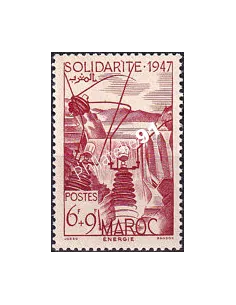 MAROC, n° 266 charnière, collection timbres colonies françaises